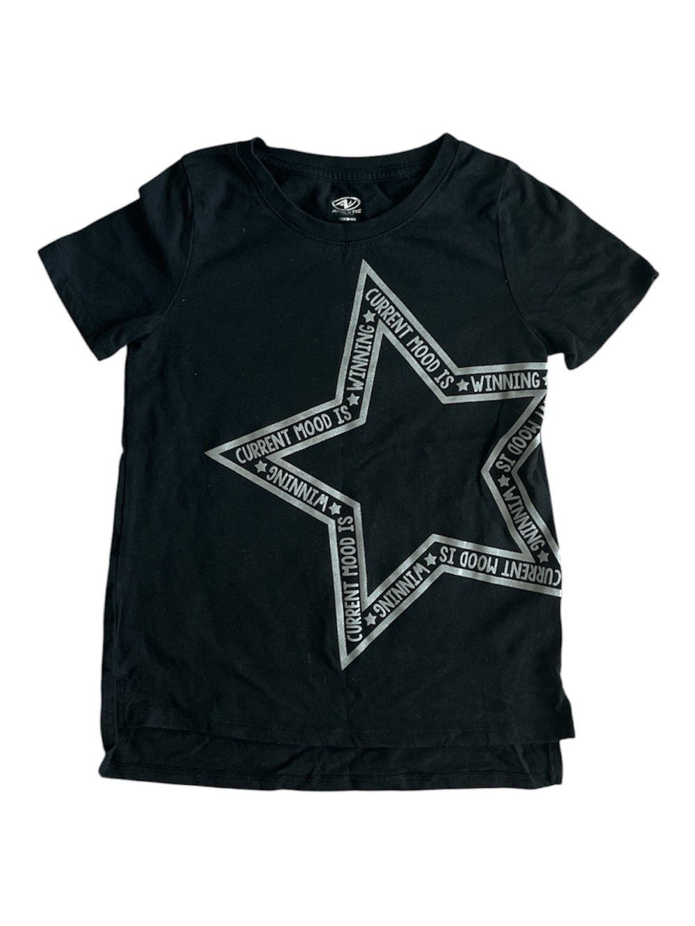 Black Star Graphic Tee for Kids - Current Mood Size 6/6X